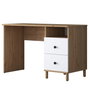 Hanah Home HA109 - 2633 Escritorio de estudio Nogal y Blanco